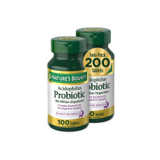 NATURES BOUNTY ACIDOPHILUS PROBIOTIC 100 CAPSULES PACK X2 NATURES BOUNTY ACIDOPHILUS PROBIOTIC 100 CAPSULES PACK X2