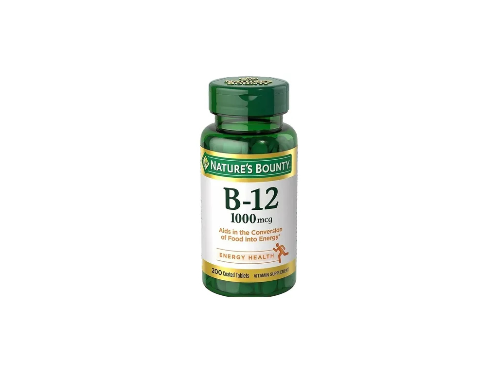 NATURES BOUNTY B-12 1000MCG 200 TABLETS NATURES BOUNTY B-12 1000MCG 200 TABLETS