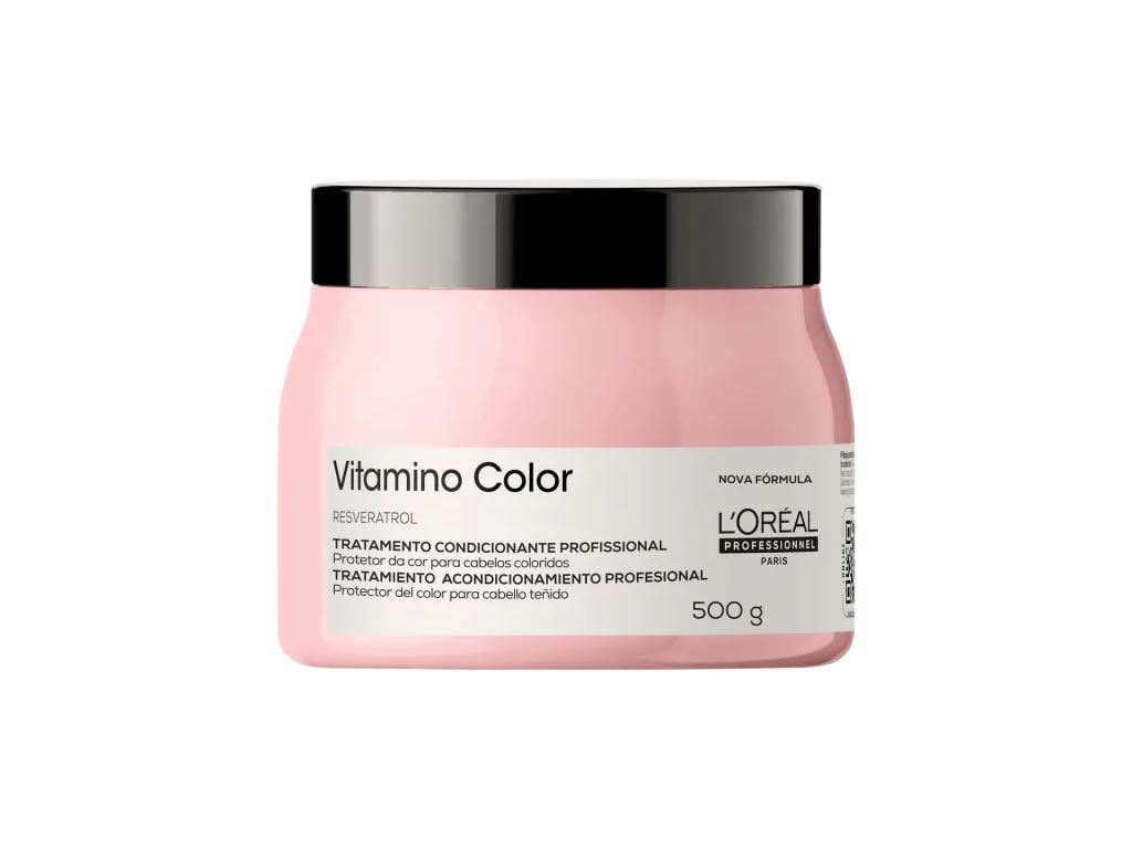 MASCARA CAPILAR LOREAL VITAMINO COLOR RESVERATROL - 500ML MASCARA CAPILAR LOREAL VITAMINO COLOR RESVERATROL - 500ML