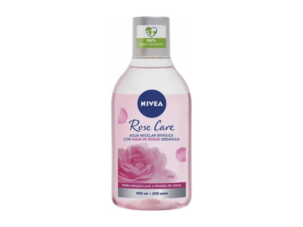 AGUA MICELAR NIVEA BIFASICA ROSE CARE - 400ML AGUA MICELAR NIVEA BIFASICA ROSE CARE - 400ML