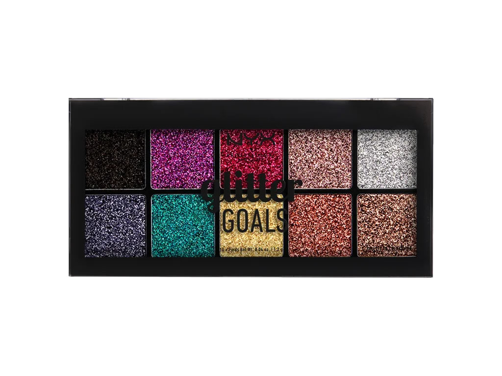 PALETA DE GLITTER NYX PALETTE GLITTER GOALS CREAM - GGCPP01 - 10 CORES PALETA DE GLITTER NYX PALETTE GLITTER GOALS CREAM - GGCPP01 - 10 CORES