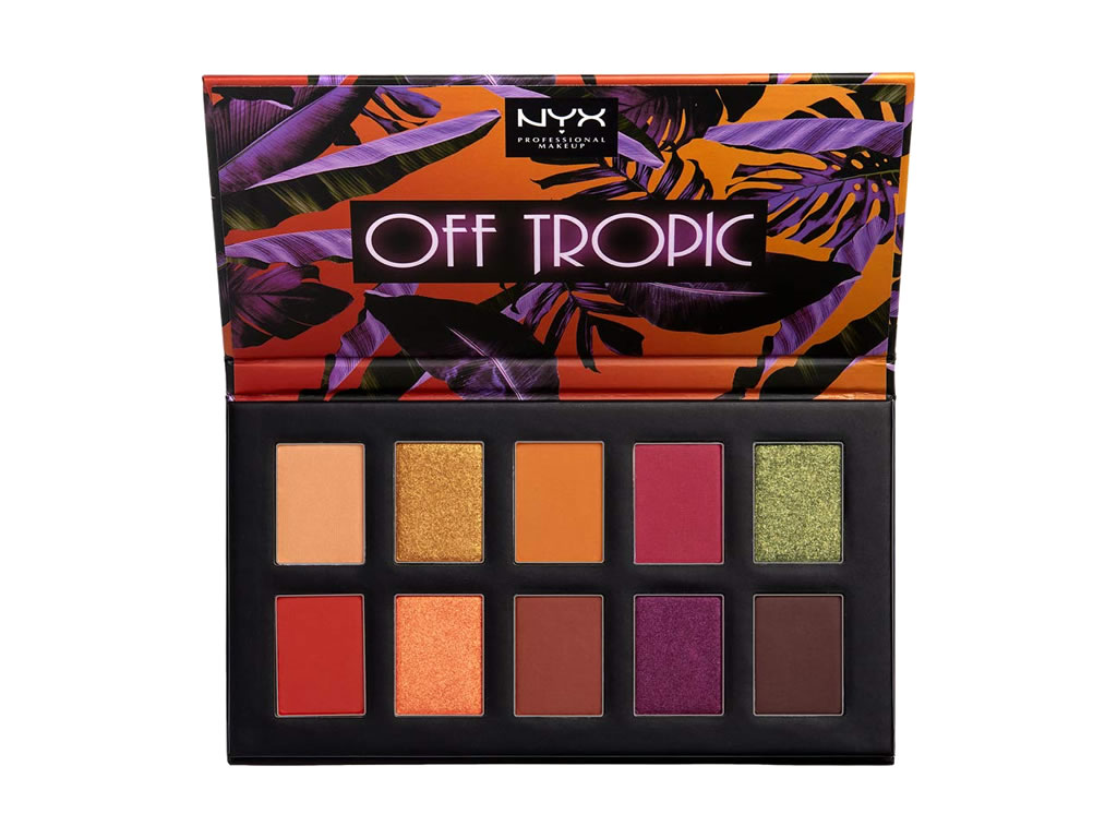 PALETA DE SOMBRA NYX OFF TROPIC - OTSP02 SHIFTING SAND - 10 CORES PALETA DE SOMBRA NYX OFF TROPIC - OTSP02 SHIFTING SAND - 10 CORES