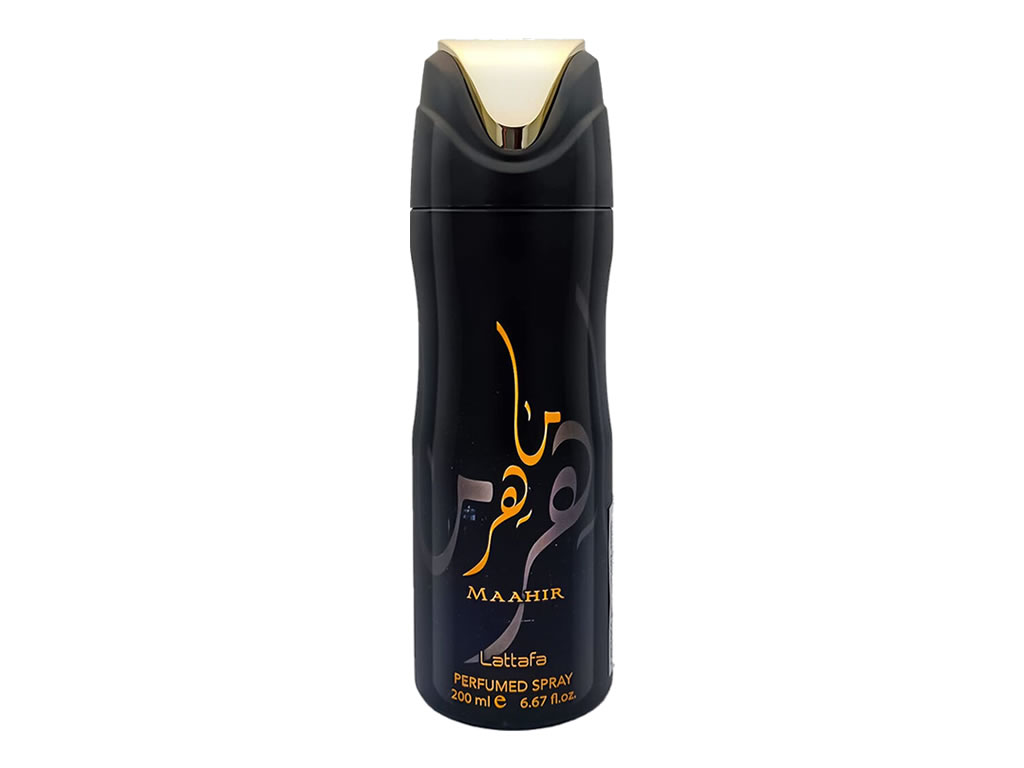 DESODORANTE PERFUMADO SPRAY LATTAFA MAAHIR - 200ML DESODORANTE PERFUMADO SPRAY LATTAFA MAAHIR - 200ML