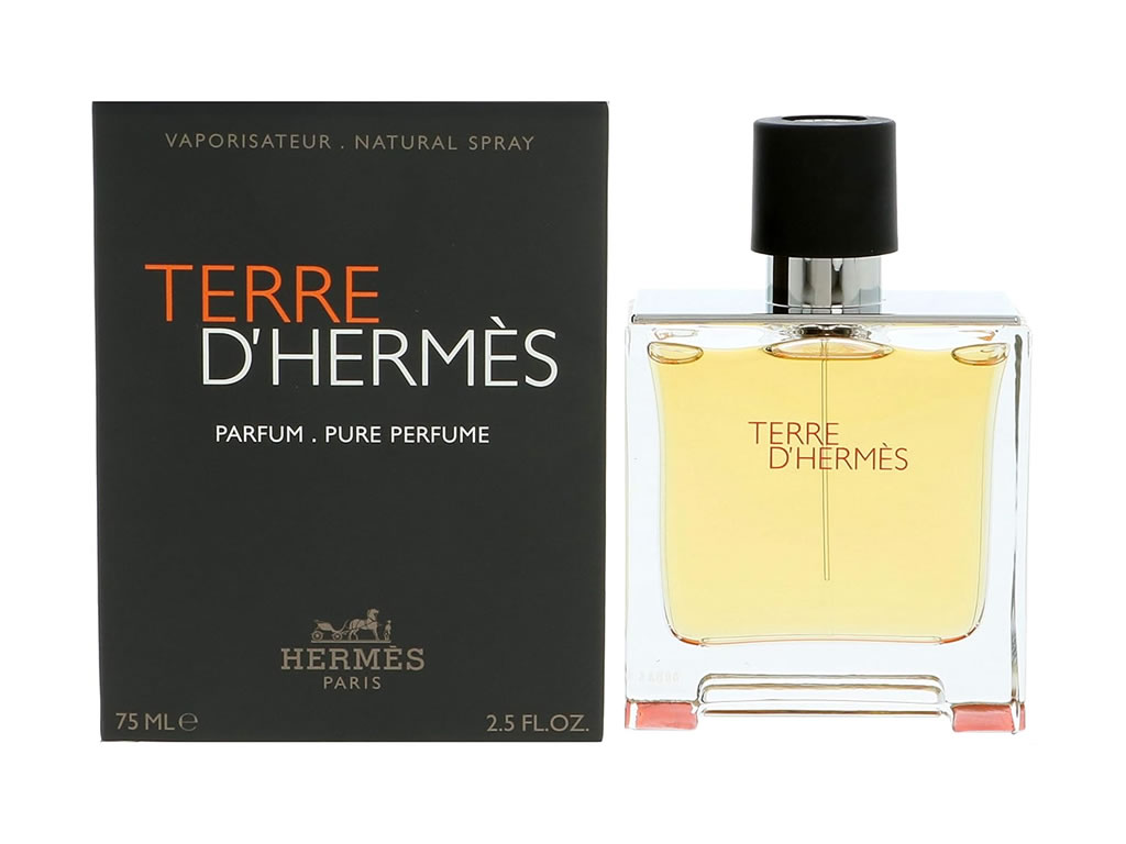 PERFUME HERMES PARIS TERRE D'HERMES PURE PARFUM - 75ML - MASCULINO PERFUME HERMES PARIS TERRE D'HERMES PURE PARFUM - 75ML - MASCULINO