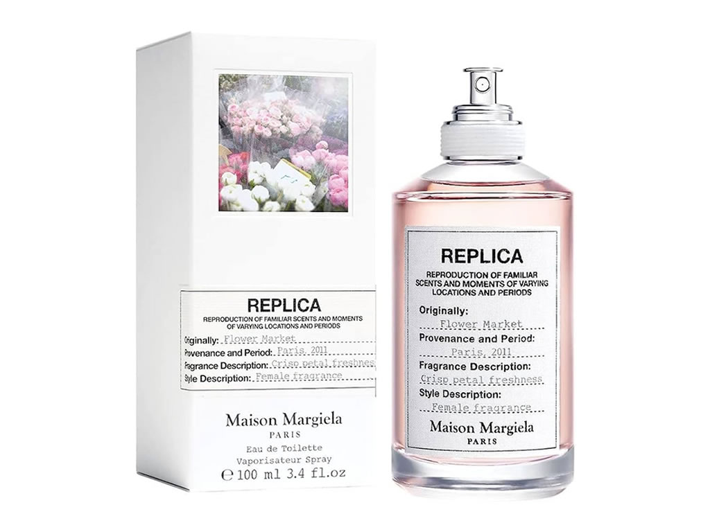 PERFUME MAISON MARGIELA REPLICA FLOWER MARKET EDT - 100ML - FEMININO PERFUME MAISON MARGIELA REPLICA FLOWER MARKET EDT - 100ML - FEMININO