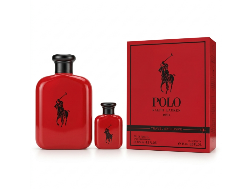 PERFUME RALPH LAUREN KIT POLO RED EDT 125 + EDT 15ML - MASCULINO PERFUME RALPH LAUREN KIT POLO RED EDT 125 + EDT 15ML - MASCULINO
