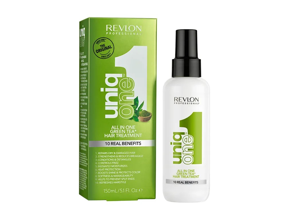 REVLON UNIQ ONE ALL IN ONE GREEN TEA HAIR TREATMENT - 150ML REVLON UNIQ ONE ALL IN ONE GREEN TEA HAIR TREATMENT - 150ML