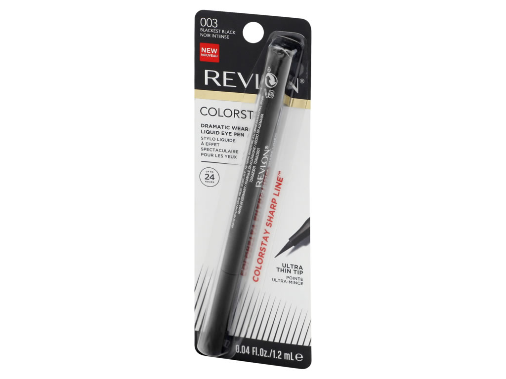 DELINEADOR RETRÁTIL REVLON COLORSTAY DRAMATIC WEAR LIQUID EYE PEN - 003 BLACK - 1.2ML DELINEADOR RETRÁTIL REVLON COLORSTAY DRAMATIC WEAR LIQUID EYE PEN - 003 BLACK - 1.2ML