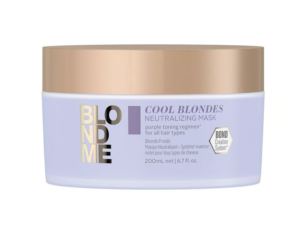 MASCARA CAPILAR SCHWARZKOPF BLONDME COOL BLONDES NEUTRALIZING - 200ML MASCARA CAPILAR SCHWARZKOPF BLONDME COOL BLONDES NEUTRALIZING - 200ML