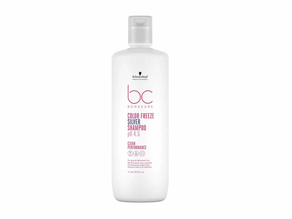 SHAMPOO SCHWARZKOPF BONACURE COLOR FREEZE SILVER CLEAN PERFORMANCE - 1000ML SHAMPOO SCHWARZKOPF BONACURE COLOR FREEZE SILVER CLEAN PERFORMANCE - 1000ML
