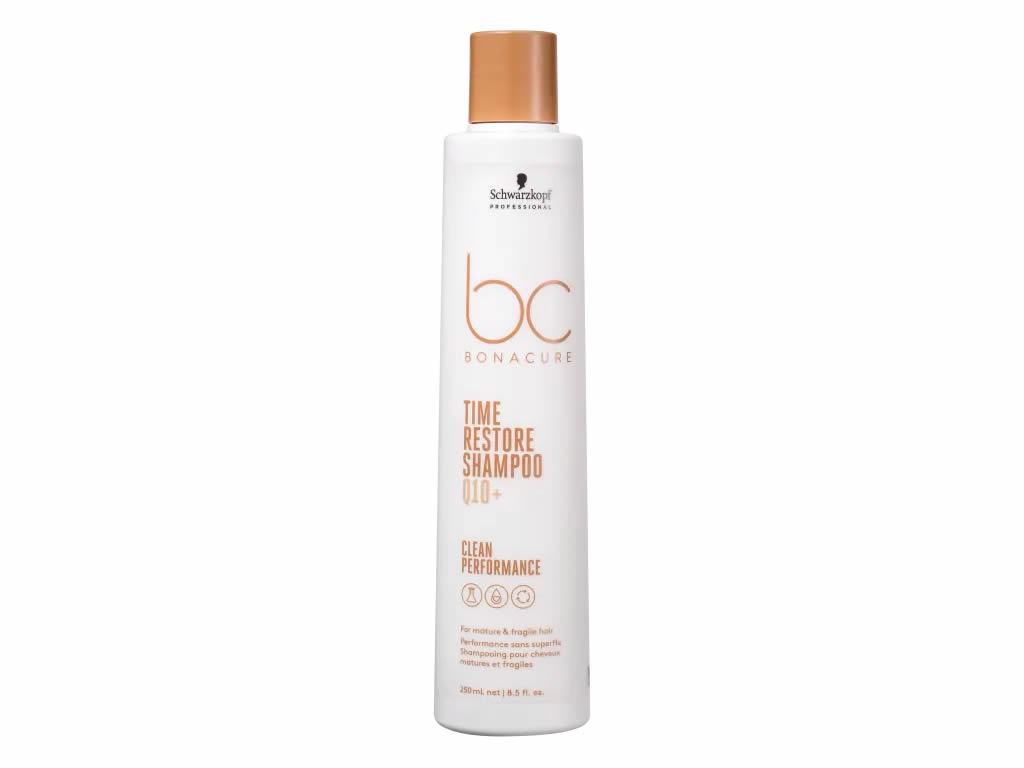 BONACURE TIME RESTORE SHAMPOO Q10+ CLEAN PERFORMANCE - 250ML BONACURE TIME RESTORE SHAMPOO Q10+ CLEAN PERFORMANCE - 250ML