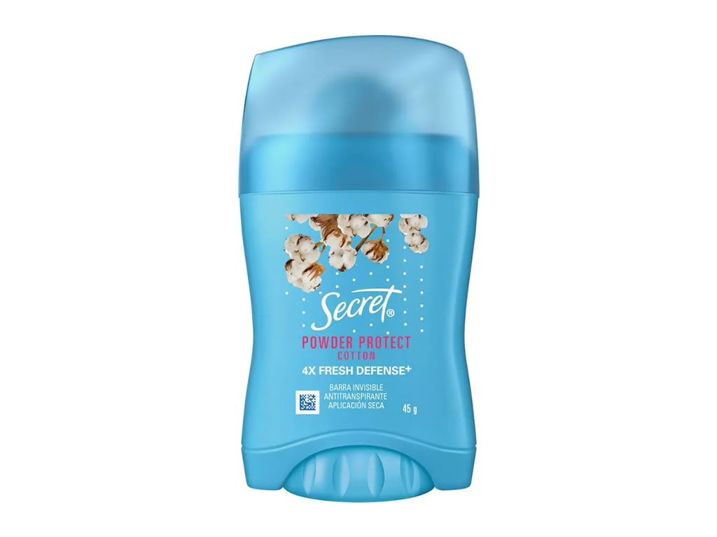 SECRET DESODORANTE STICK POWDER PROTECT COTTON - 45GR SECRET DESODORANTE STICK POWDER PROTECT COTTON - 45GR