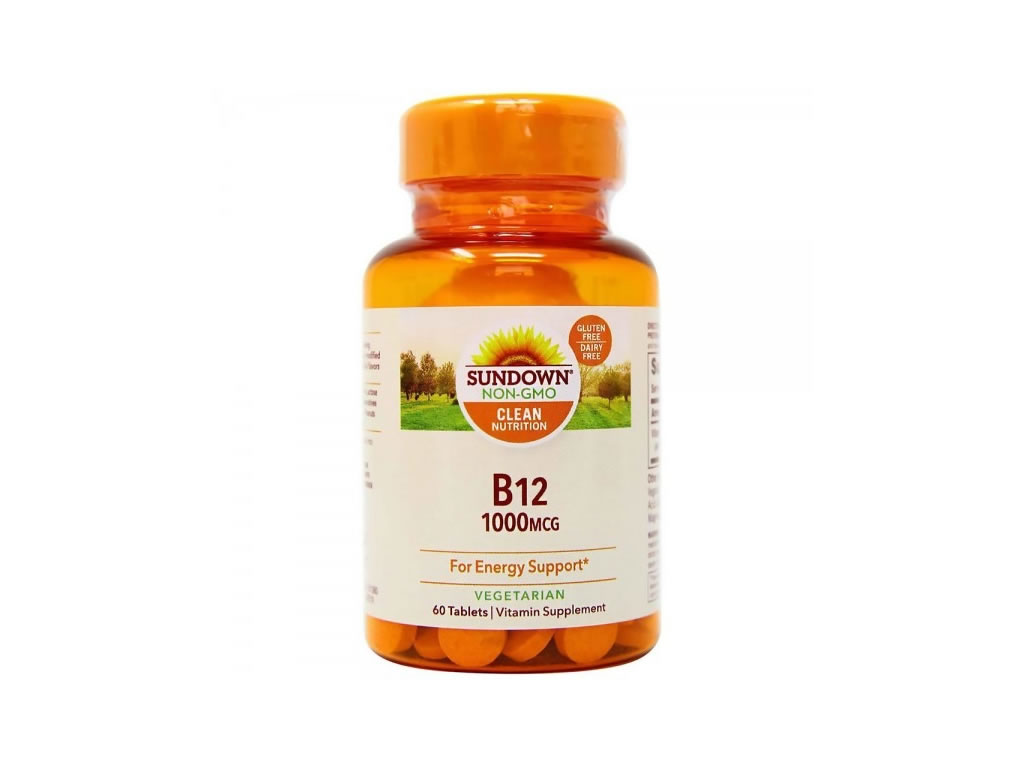 SUNDOWN NATURALS B12 1000MG - 60 COMPRIMIDOS SUNDOWN NATURALS B12 1000MG - 60 COMPRIMIDOS