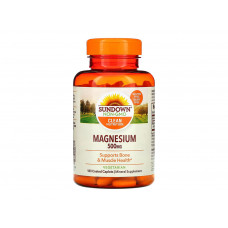 SUNDOWN NATURALS MAGNESIUM 500MG - 180 CAPSULAS SUNDOWN NATURALS MAGNESIUM 500MG - 180 CAPSULAS