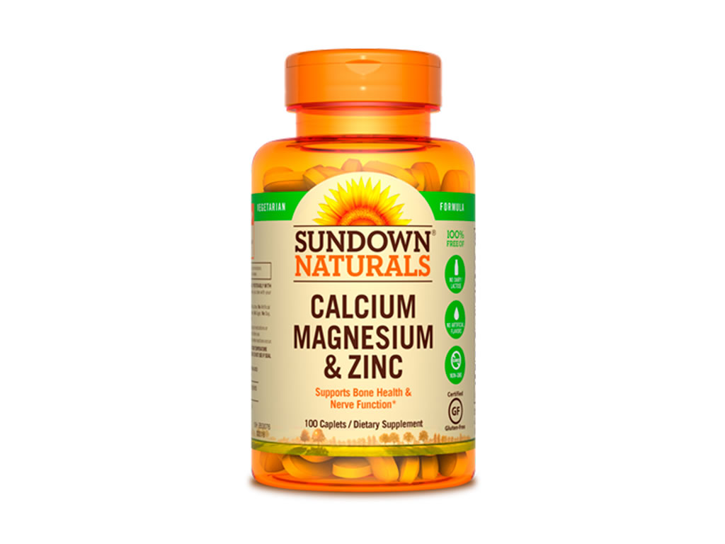 SUNDOWN NATURALS CALCIUM MAGNESIUM E ZINC - 100 COMPRIMIDOS SUNDOWN NATURALS CALCIUM MAGNESIUM E ZINC - 100 COMPRIMIDOS