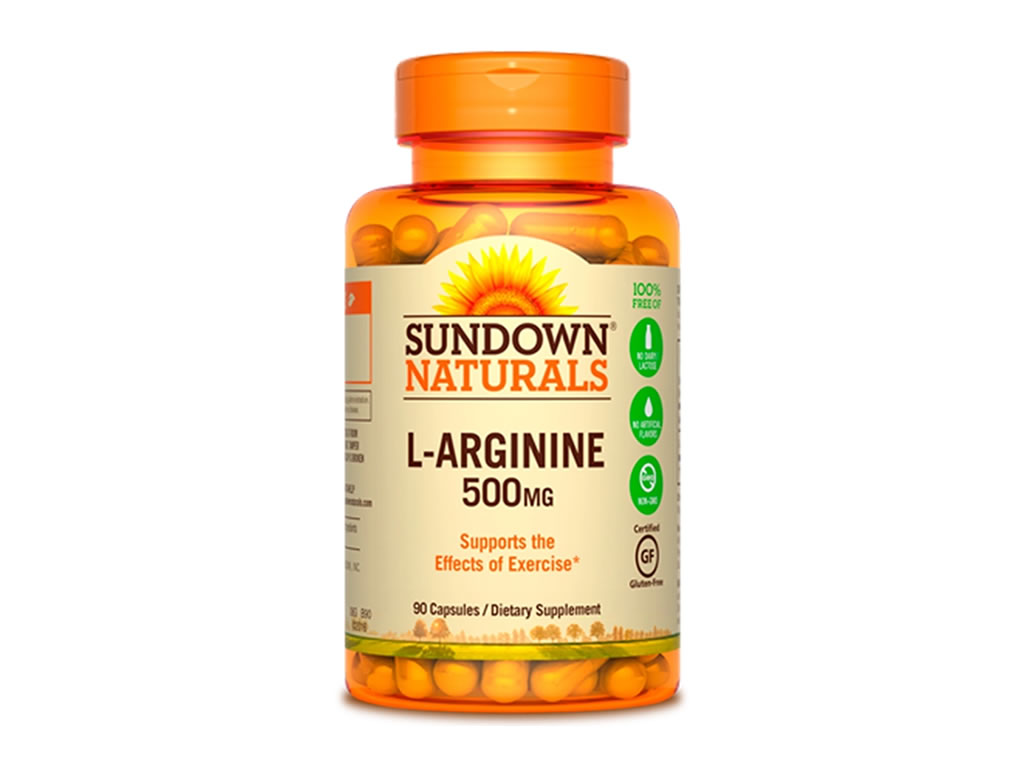 SUNDOWN NATURALS L-ARGININE 500MG - 90 CAPSULAS SUNDOWN NATURALS L-ARGININE 500MG - 90 CAPSULAS