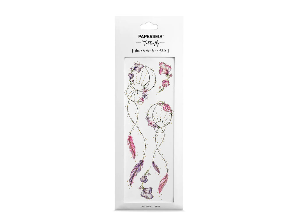 TATUAGEM TEMPORARIA PAPERSELF DREAM CATCHER - 2.5x7" TATUAGEM TEMPORARIA PAPERSELF DREAM CATCHER - 2.5x7"
