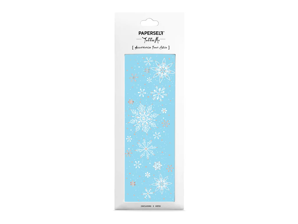 PAPERSELF FROZEN WHITE TEMPORARY TATTOO - 2.5x7" PAPERSELF FROZEN WHITE TEMPORARY TATTOO - 2.5x7"