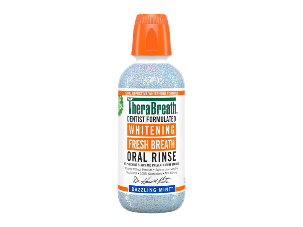 THERABREATH ORAL RINSE WHITENING FRESH BREATH DAZZLING MINT 473ML THERABREATH ORAL RINSE WHITENING FRESH BREATH DAZZLING MINT 473ML