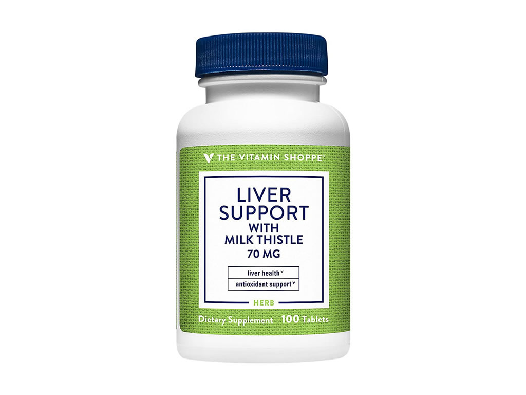 THE VITAMIN SHOPPE LIVER SUPPORT WITH MILK THISTLE 70MG - 100 COMPRIMIDOS THE VITAMIN SHOPPE LIVER SUPPORT WITH MILK THISTLE 70MG - 100 COMPRIMIDOS