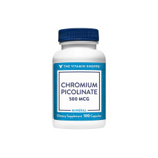THE VITAMIN SHOPPE CHROMIUM PICOLINATE 500 MCG - 100 CAPSULAS THE VITAMIN SHOPPE CHROMIUM PICOLINATE 500 MCG - 100 CAPSULAS