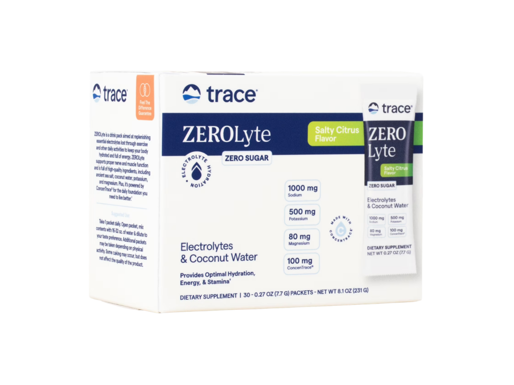 TRACE ZEROLYTE POWDER STICK PACK 30X7.7GR SALTY CITRUS TRACE ZEROLYTE POWDER STICK PACK 30X7.7GR SALTY CITRUS