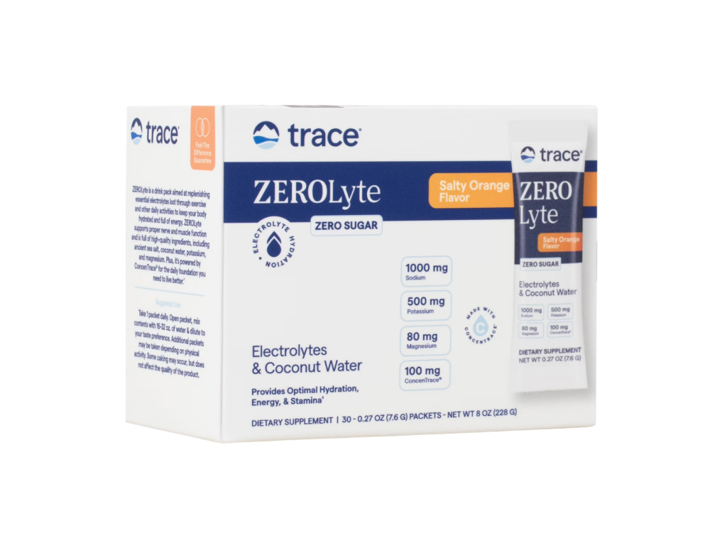 TRACE ZEROLYTE POWDER STICK PACK 30X7.6GR SALTY ORANGE TRACE ZEROLYTE POWDER STICK PACK 30X7.6GR SALTY ORANGE