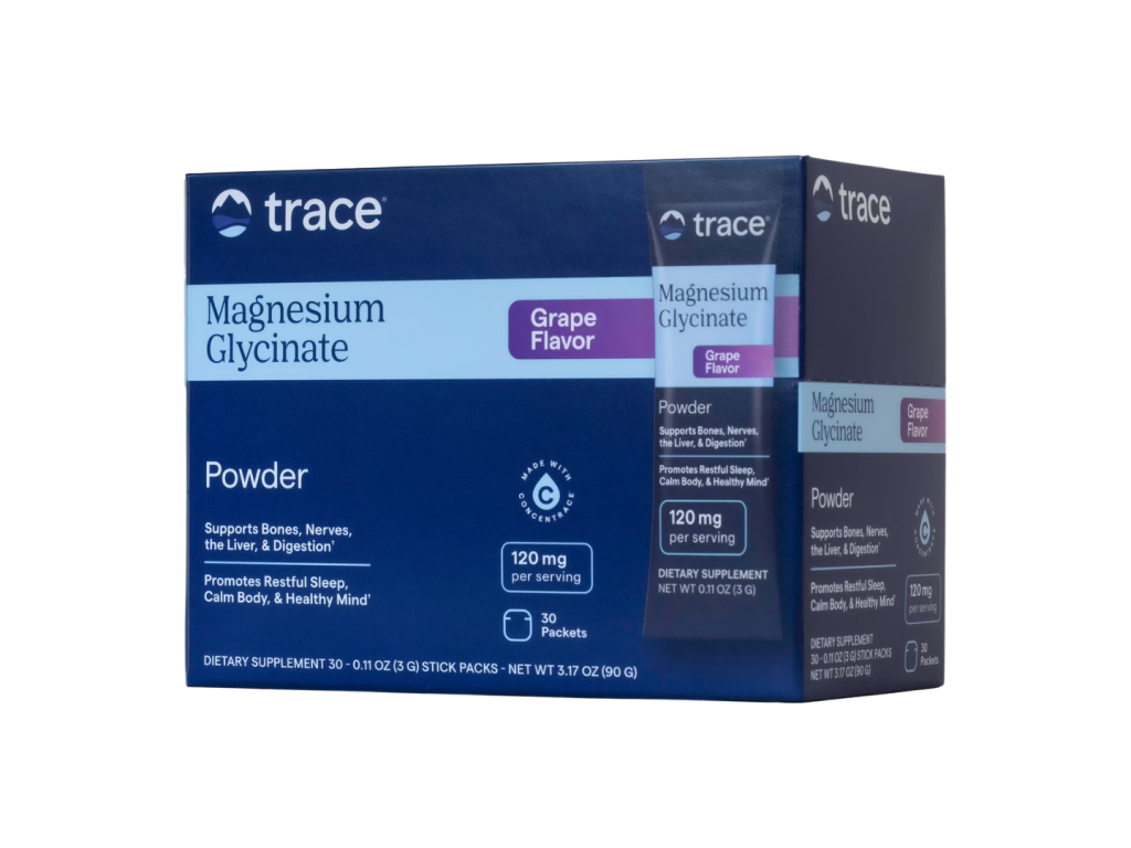 TRACE MAGNESIUM GLYCINATE POWDER STICK PACK 30X3GR GRAPE TRACE MAGNESIUM GLYCINATE POWDER STICK PACK 30X3GR GRAPE