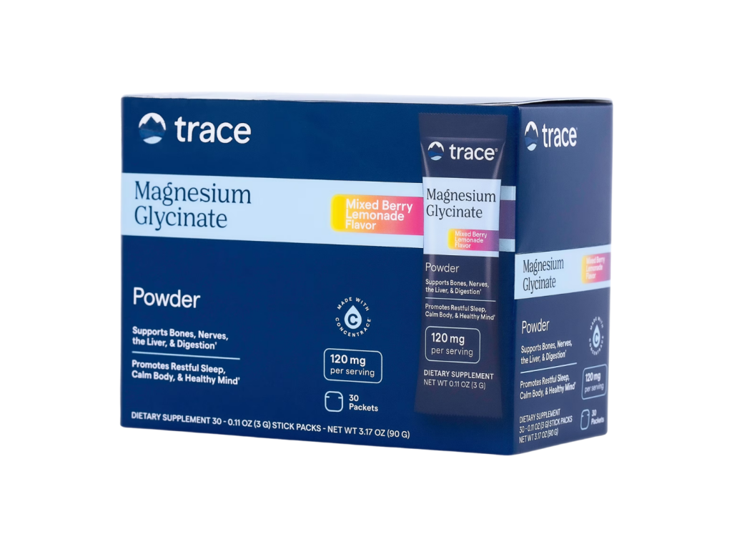 TRACE MAGNESIUM GLYCINATE POWDER STICK PACK 30X3GR BERRY LEMONADE TRACE MAGNESIUM GLYCINATE POWDER STICK PACK 30X3GR BERRY LEMONADE