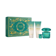 PERFUME VERSACE KIT CRYSTAL EMERALD EDP 90ML + EDP 5ML + SHOWER GEL E LOTION 100ML - FEMININO