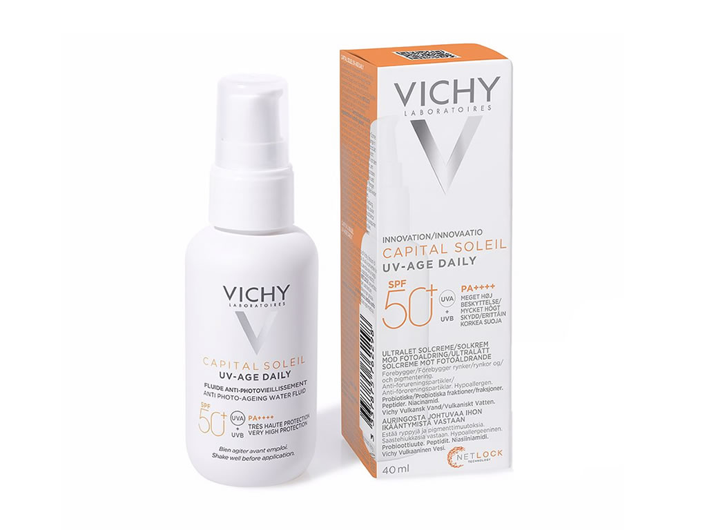 VICHY CAPITAL SOLEIL UV AGE DAILY FLUID FPS50 - 40ML VICHY CAPITAL SOLEIL UV AGE DAILY FLUID FPS50 - 40ML