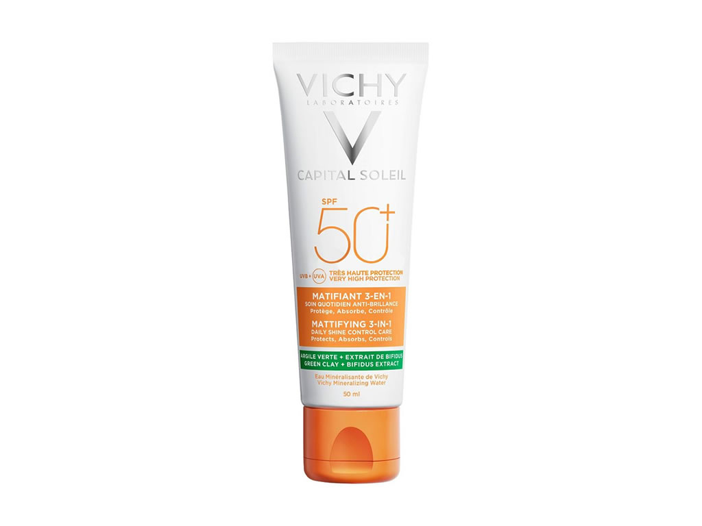CREME FACIAL VICHY CAPITAL SOLEIL FPS50 MATIFICANTE 3 EM 1 - 50ML CREME FACIAL VICHY CAPITAL SOLEIL FPS50 MATIFICANTE 3 EM 1 - 50ML