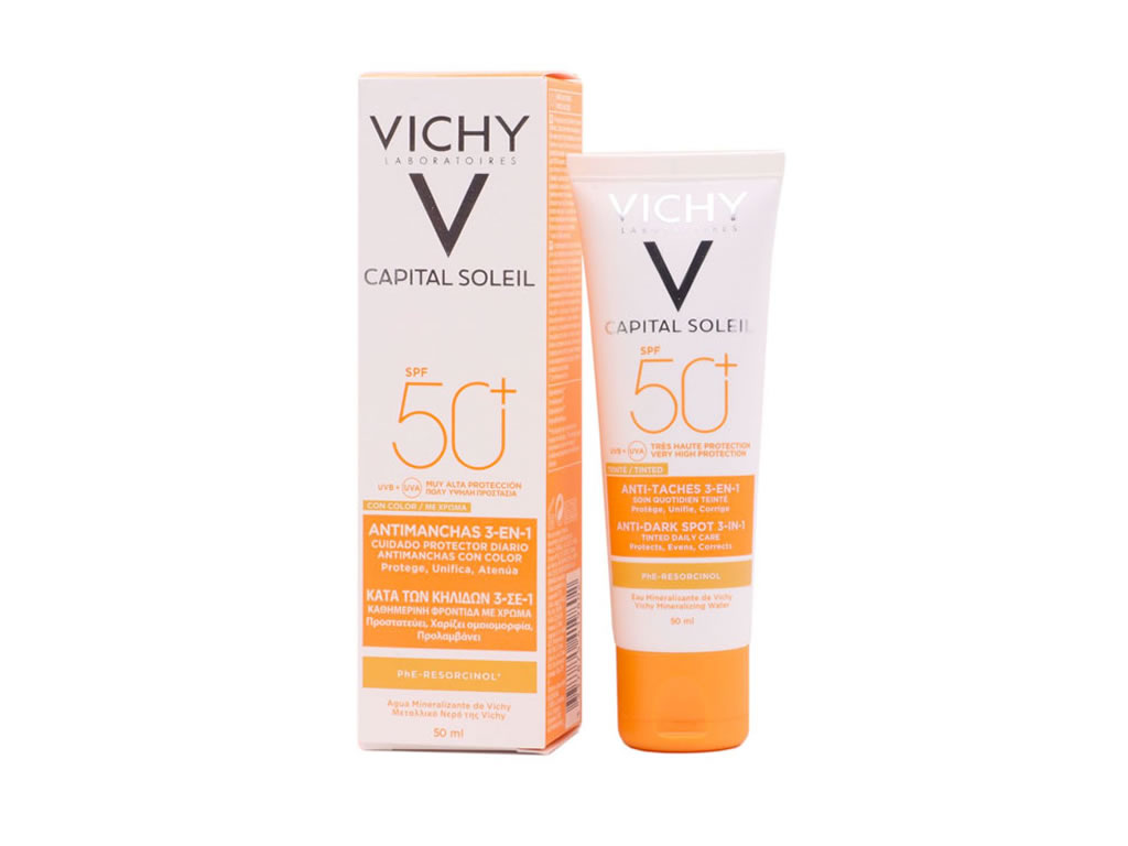 CREME FACIAL VICHY CAPITAL SOLEIL ANTI MANCHAS 3 EM 1 - 50ML CREME FACIAL VICHY CAPITAL SOLEIL ANTI MANCHAS 3 EM 1 - 50ML