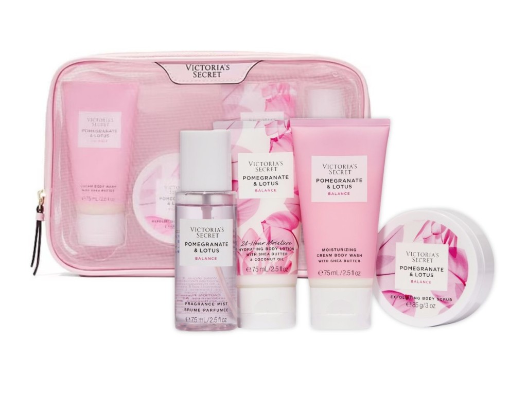 VICTORIA'S SECRET KIT POMEGRANATE & LOTUS + NECESER VICTORIA'S SECRET KIT POMEGRANATE & LOTUS + NECESER