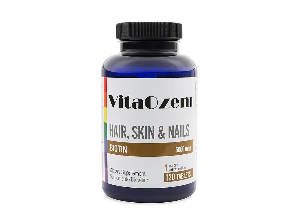 VITAOZEM HAIR SKIN NAIL BIOTIN 5000MCG 120 TABLETS VITAOZEM HAIR SKIN NAIL BIOTIN 5000MCG 120 TABLETS