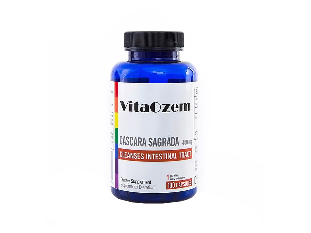 VITAOZEM CASCARA SAGRADA 450MG - 100 CAPSULAS VITAOZEM CASCARA SAGRADA 450MG - 100 CAPSULAS